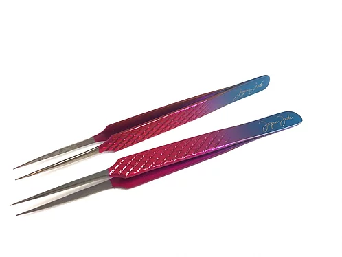 Joyce Jade Mixed Berry Straight Tweezer Set