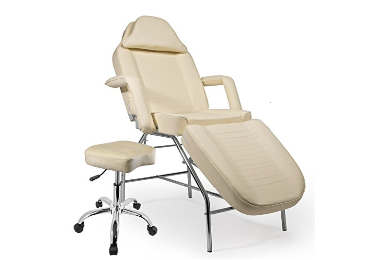 Professional Multi-purpose Salon Chair / Massage Table with Adjustable Stool