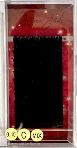 Joyce Jade Extended Length Eyelash Extensions, C Curl (15mm-20mm)